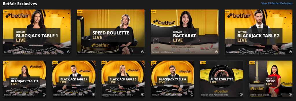 Betfair exclusives